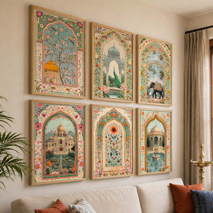 Traditional  Wall  Art Paintings with Frame for Wall Decor