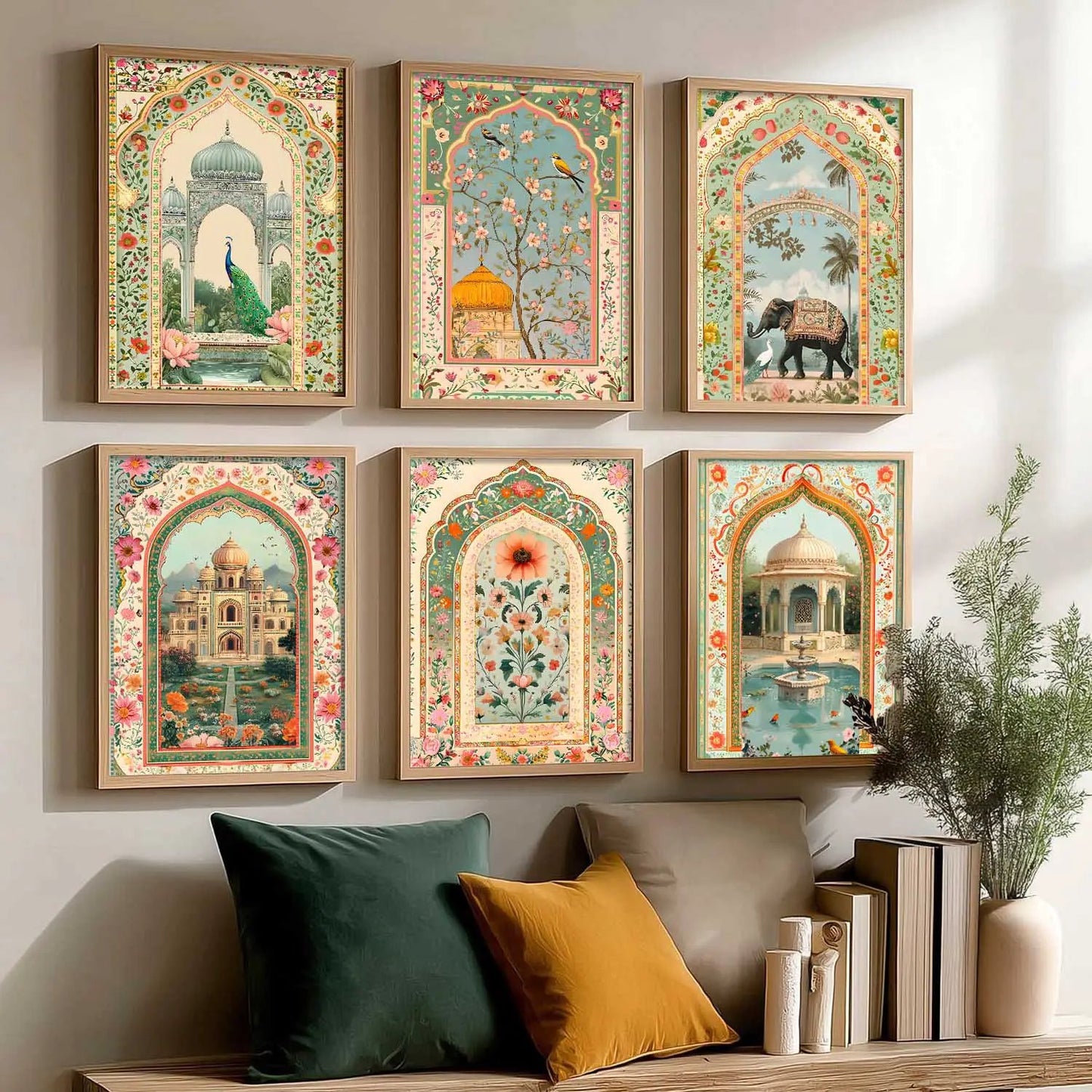 Traditional  Wall  Art Paintings with Frame for Wall Decor