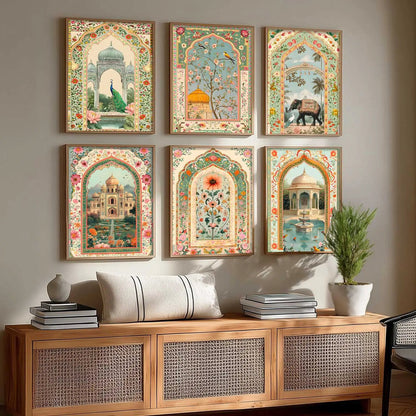 Traditional  Wall  Art Paintings with Frame for Wall Decor