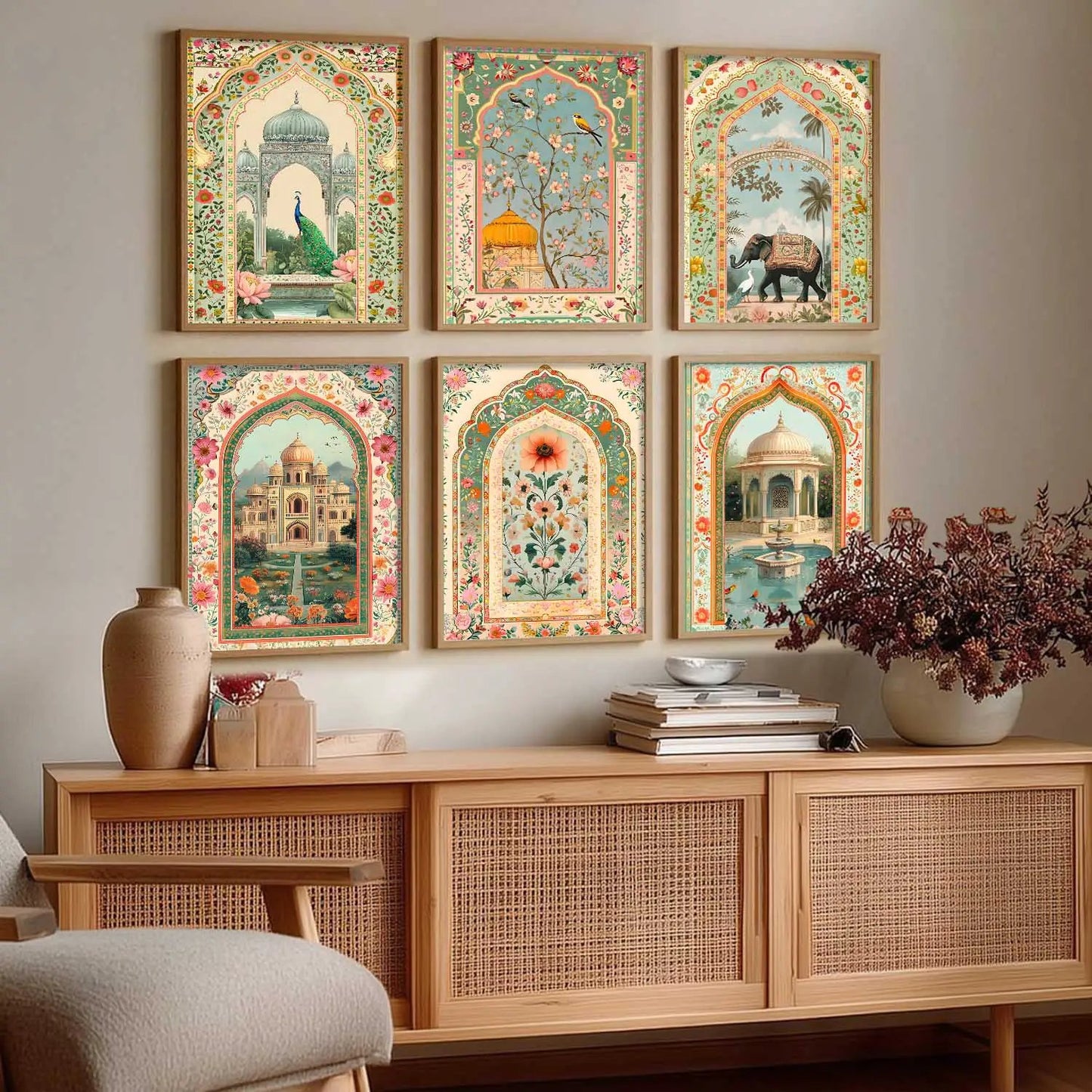 Traditional  Wall  Art Paintings with Frame for Wall Decor