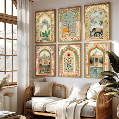 Traditional  Wall  Art Paintings with Frame for Wall Decor