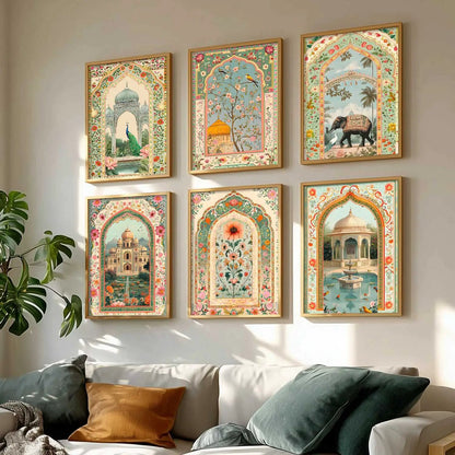 Traditional  Wall  Art Paintings with Frame for Wall Decor