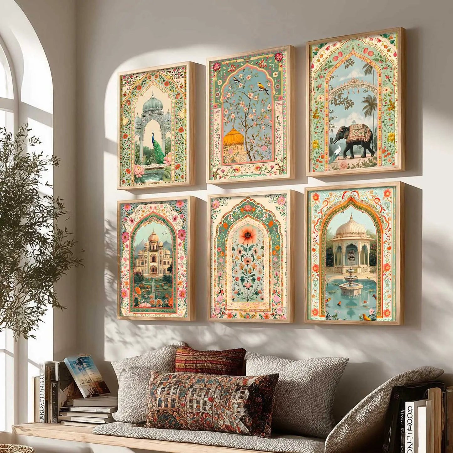 Traditional  Wall  Art Paintings with Frame for Wall Decor