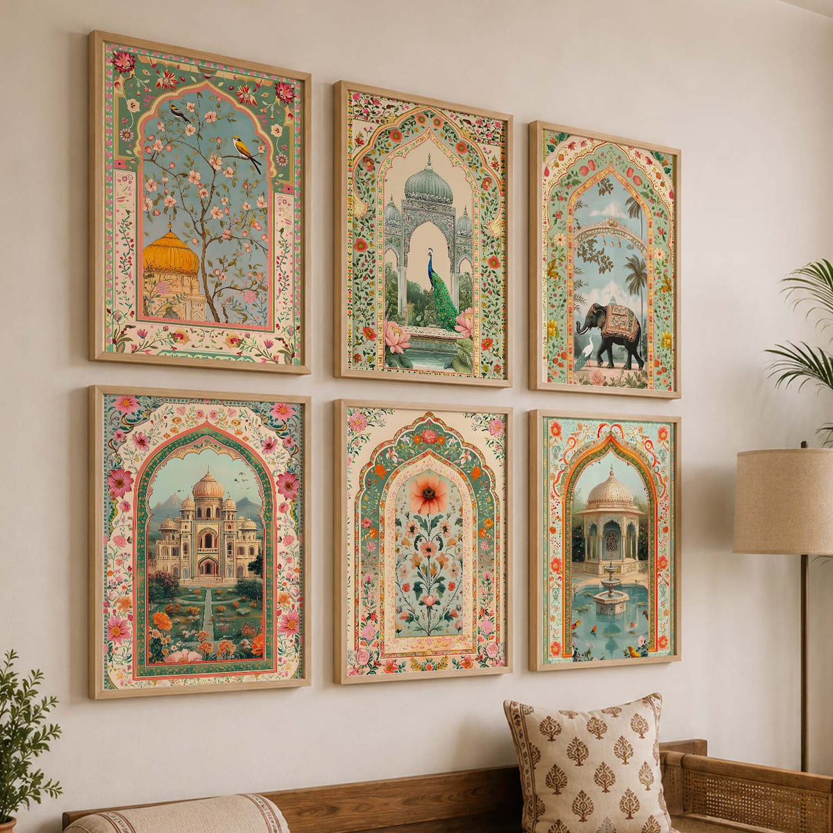 Traditional  Wall  Art Paintings with Frame for Wall Decor