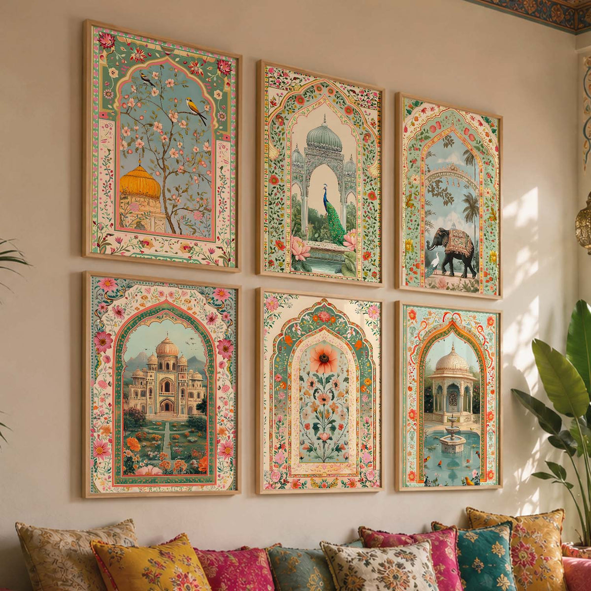 Traditional  Wall  Art Paintings with Frame for Wall Decor