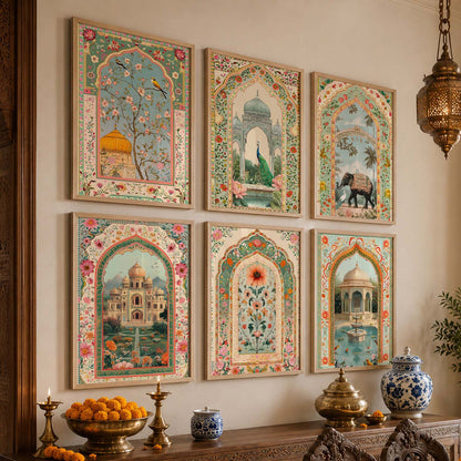 Traditional  Wall  Art Paintings with Frame for Wall Decor