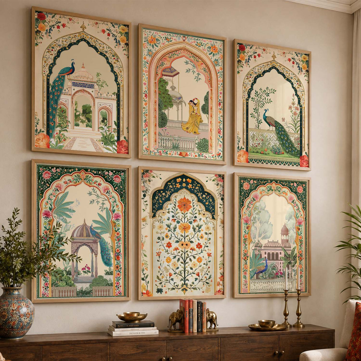 Madhubani    Wall  Art Paintings with Frame for Wall Decor