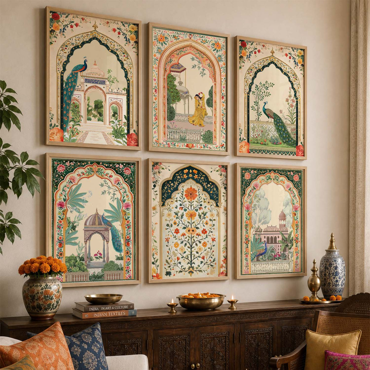 Madhubani    Wall  Art Paintings with Frame for Wall Decor
