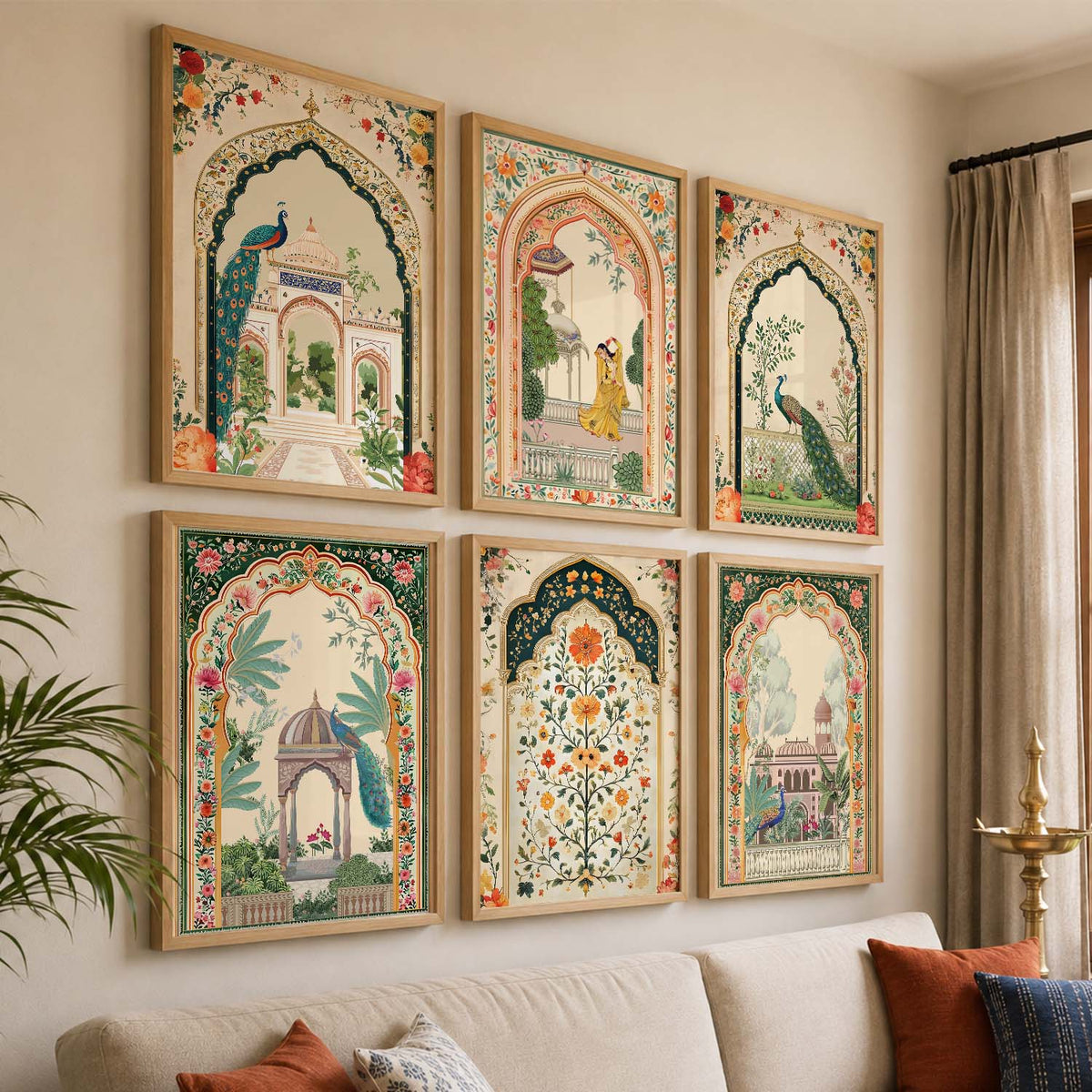 Madhubani    Wall  Art Paintings with Frame for Wall Decor