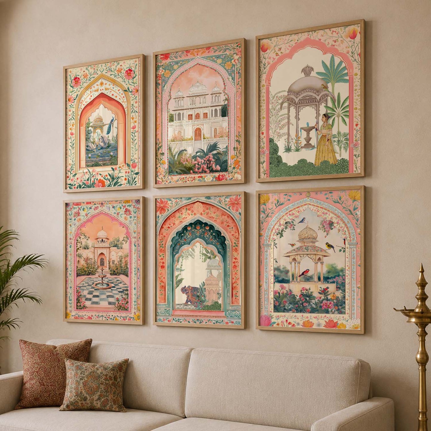 Madhubani  Wall  Art Paintings with Frame for Wall Decor