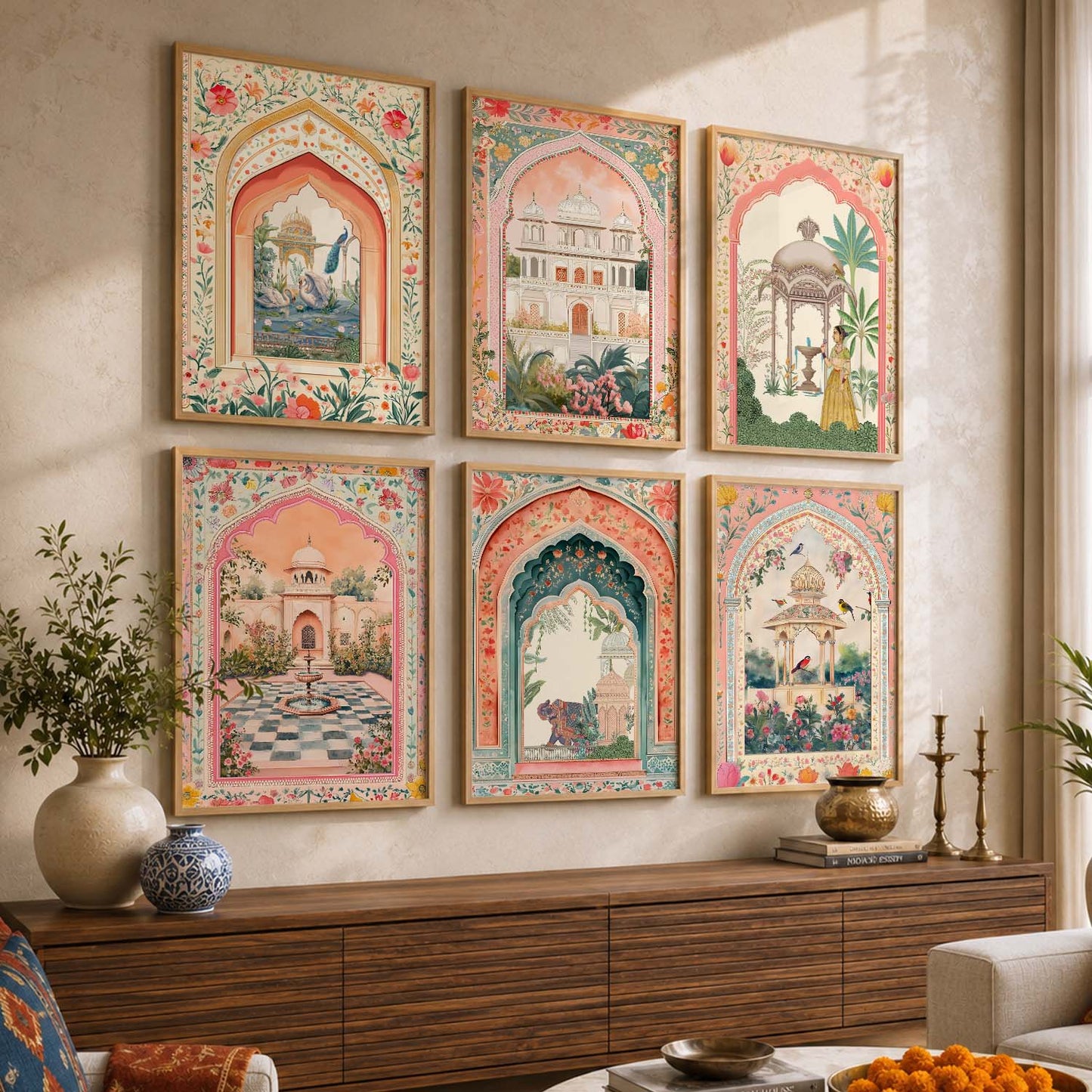 Madhubani  Wall  Art Paintings with Frame for Wall Decor