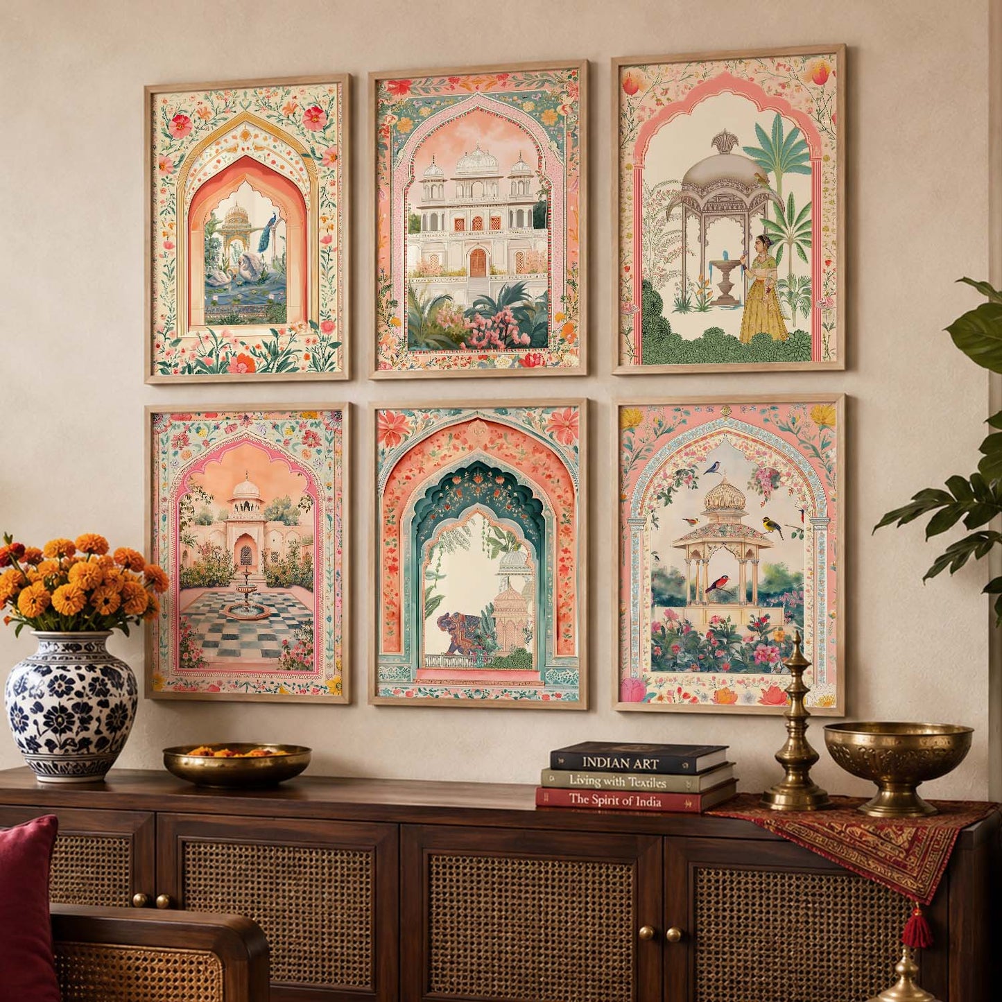 Madhubani  Wall  Art Paintings with Frame for Wall Decor