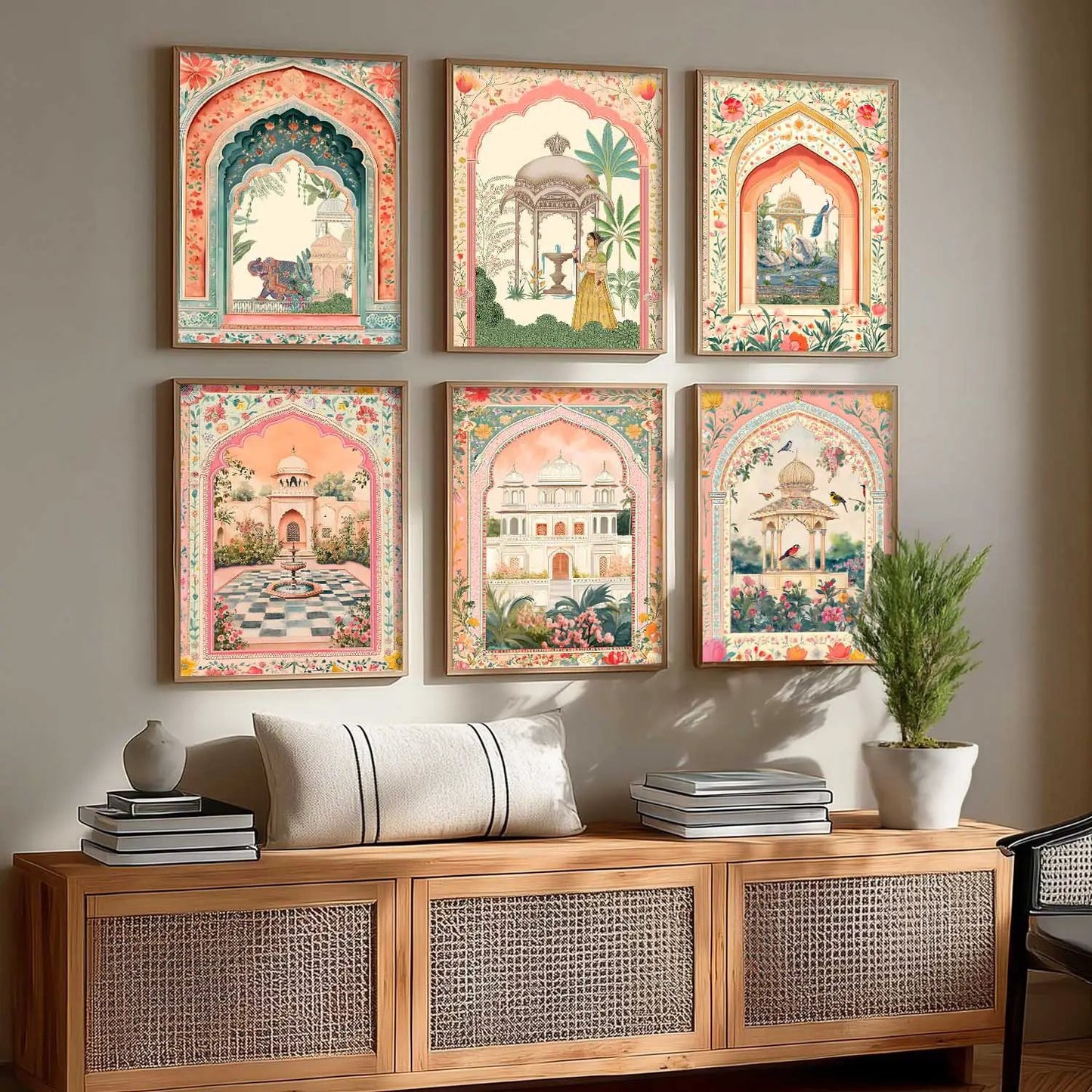 Madhubani  Wall  Art Paintings with Frame for Wall Decor