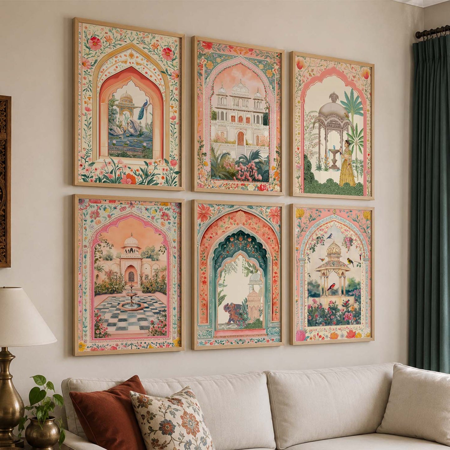 Madhubani  Wall  Art Paintings with Frame for Wall Decor