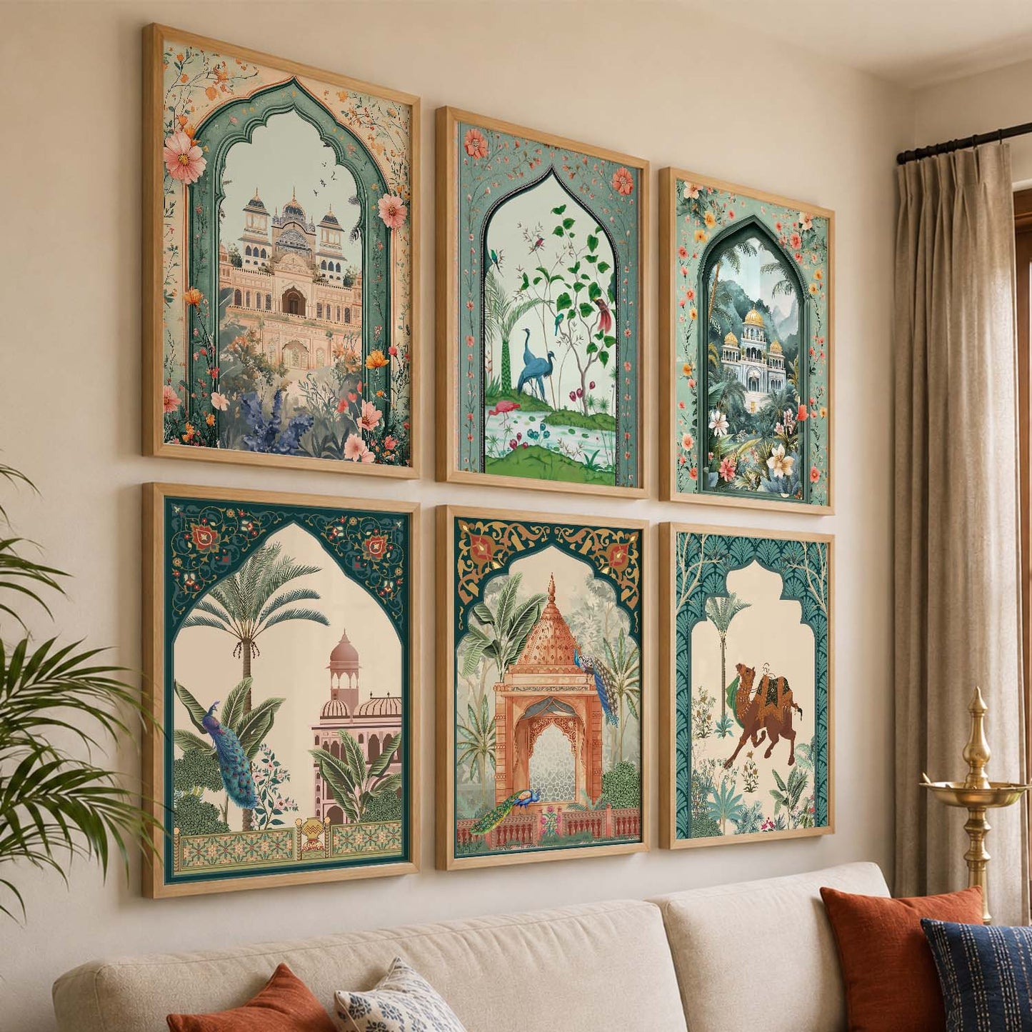 Traditional   Wall  Art Paintings with Frame for Wall Decor