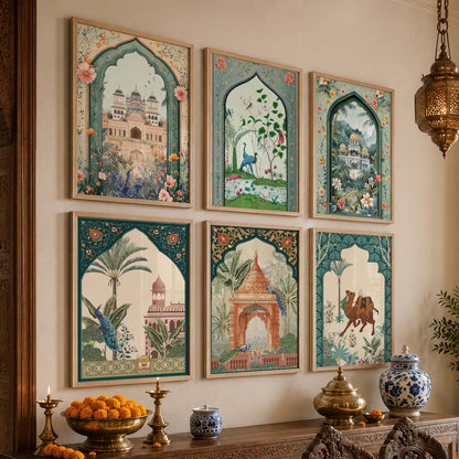 Traditional   Wall  Art Paintings with Frame for Wall Decor