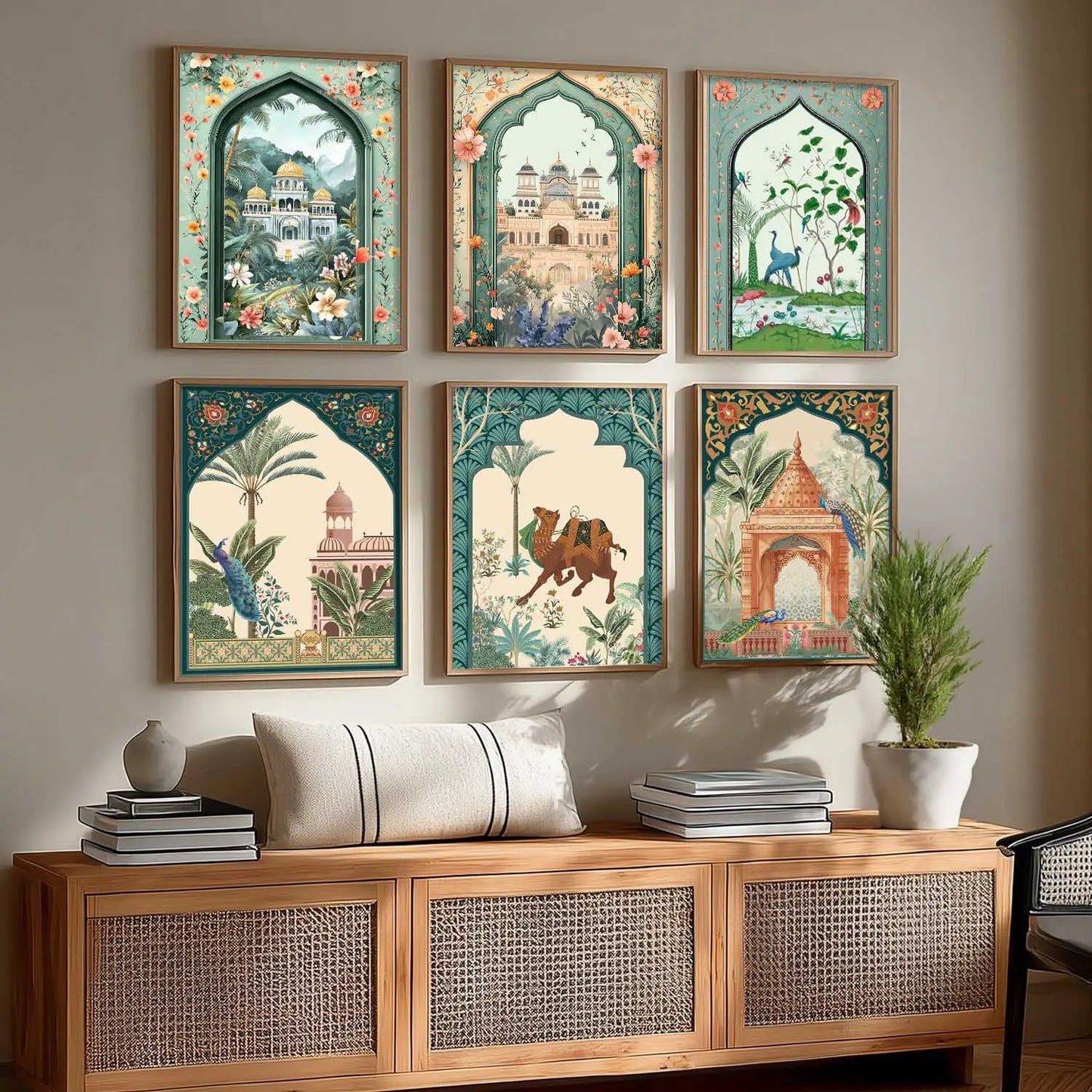 Traditional   Wall  Art Paintings with Frame for Wall Decor