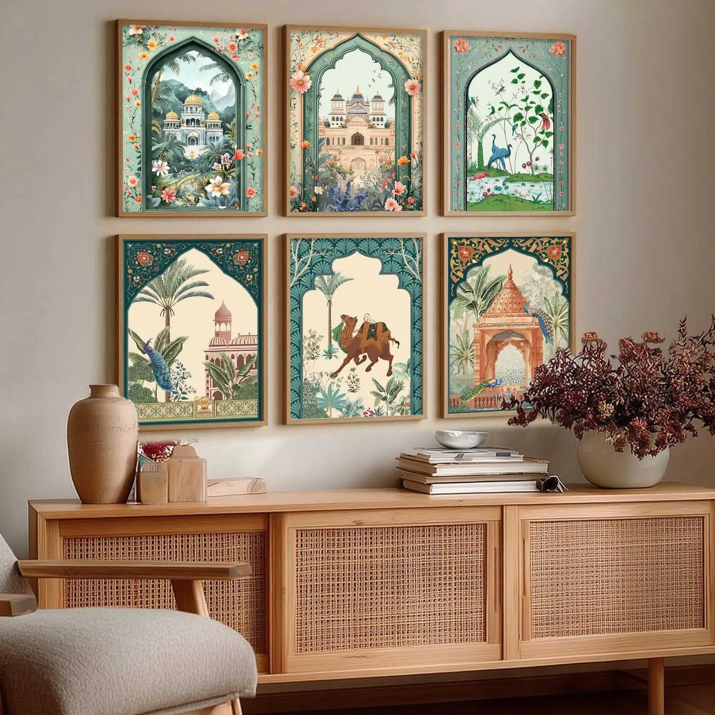Traditional   Wall  Art Paintings with Frame for Wall Decor
