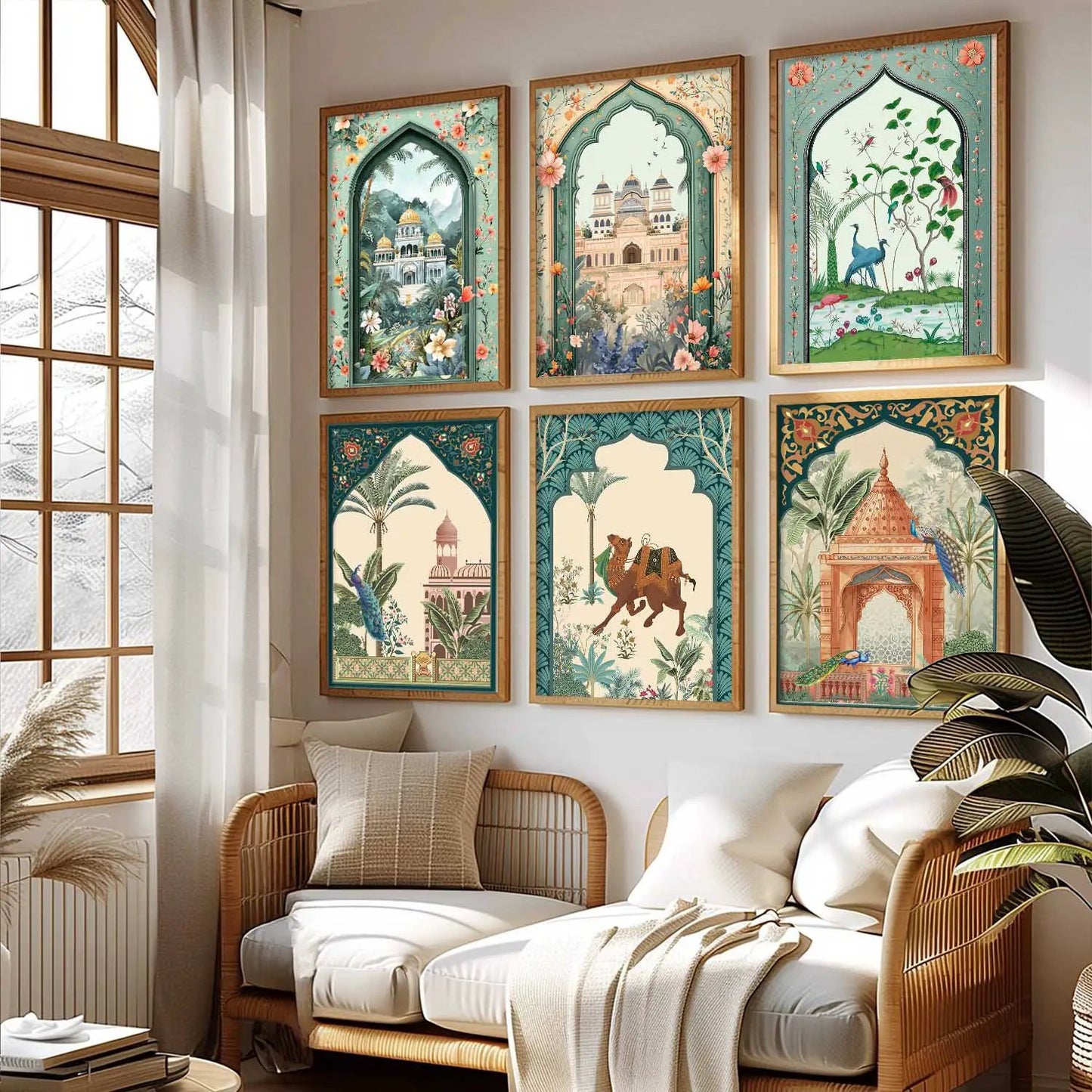 Traditional   Wall  Art Paintings with Frame for Wall Decor