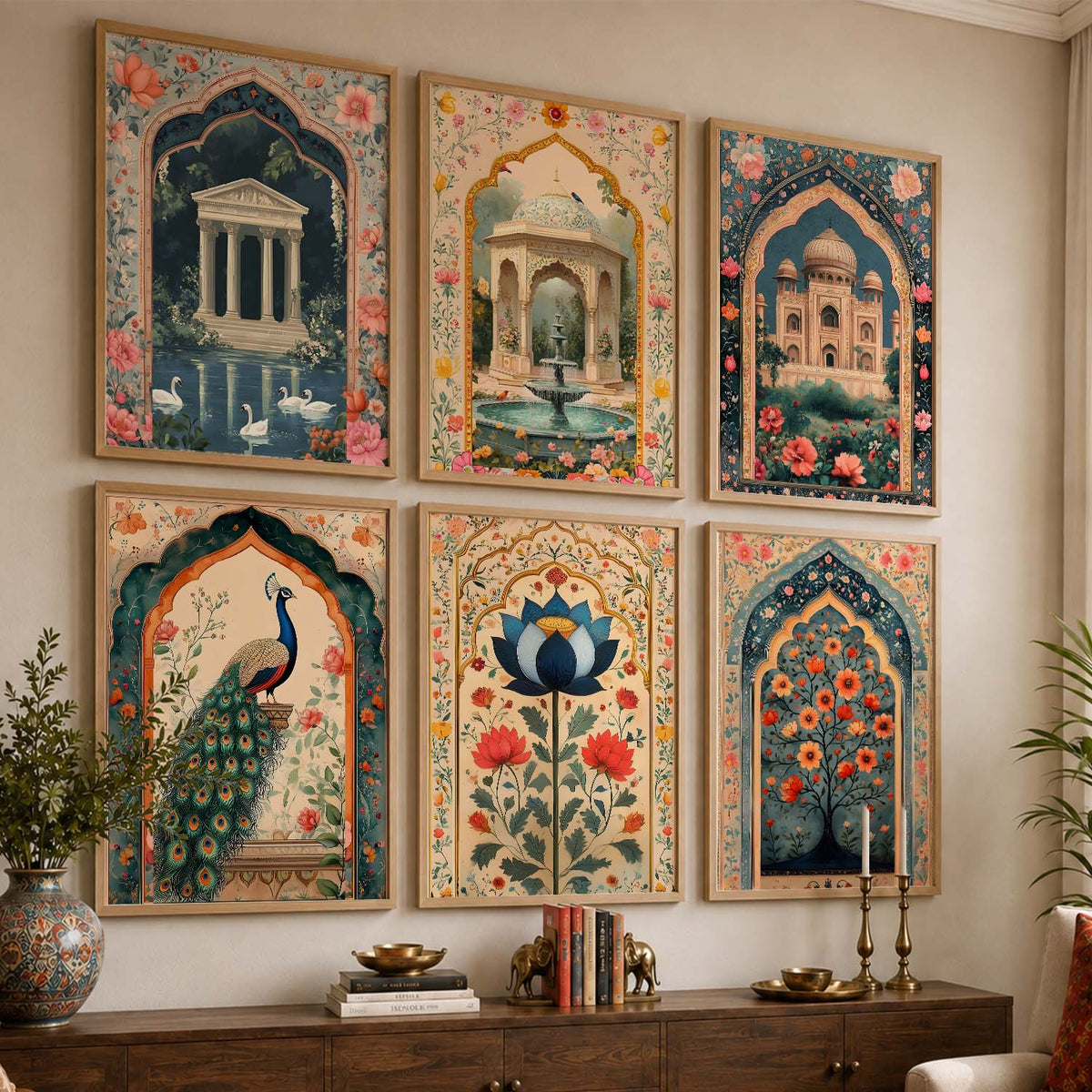 Madhubani   Wall  Art Paintings with Frame for Wall Decor