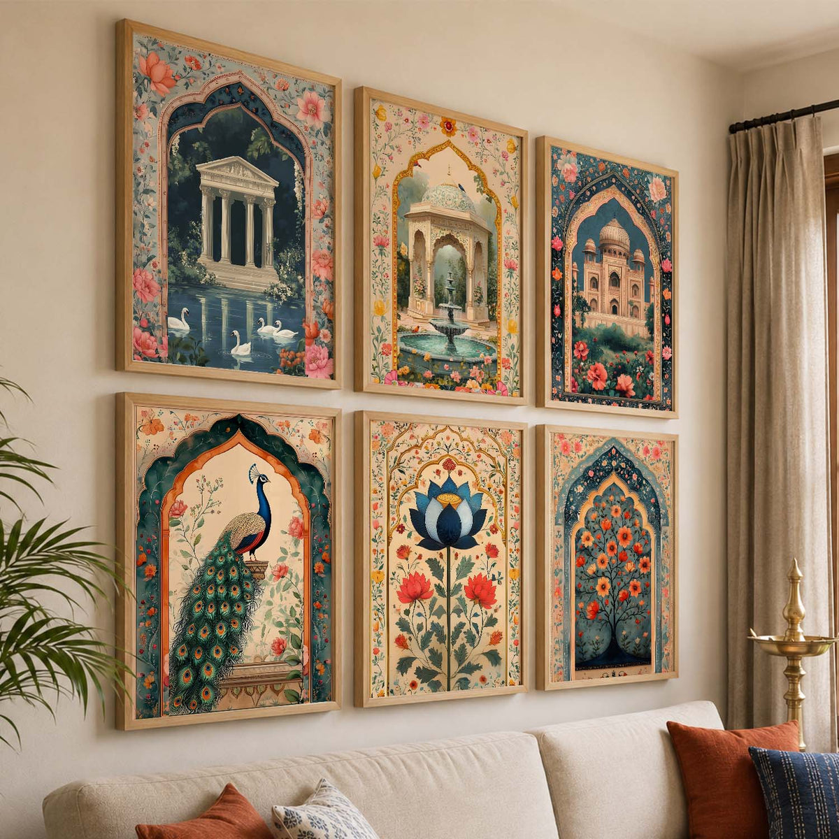 Madhubani   Wall  Art Paintings with Frame for Wall Decor
