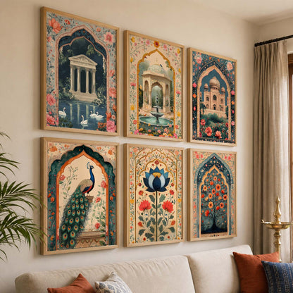 Madhubani   Wall  Art Paintings with Frame for Wall Decor