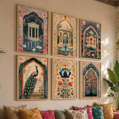 Madhubani   Wall  Art Paintings with Frame for Wall Decor