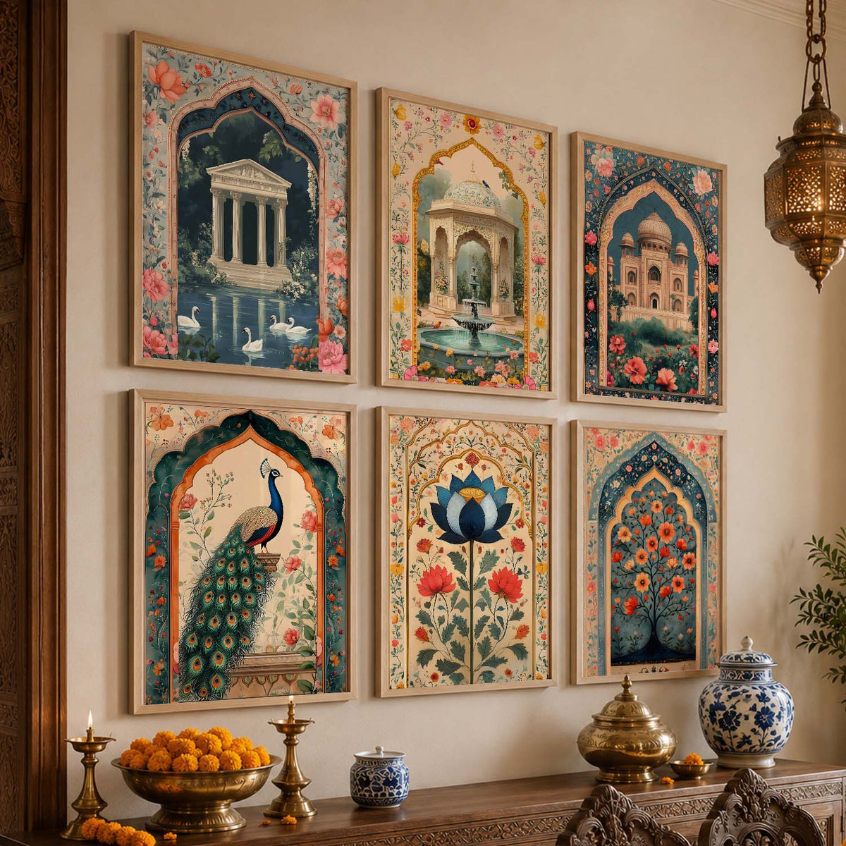 Madhubani   Wall  Art Paintings with Frame for Wall Decor