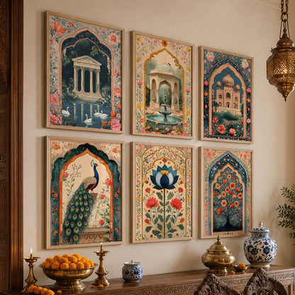 Madhubani   Wall  Art Paintings with Frame for Wall Decor