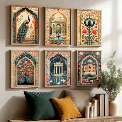 Madhubani   Wall  Art Paintings with Frame for Wall Decor