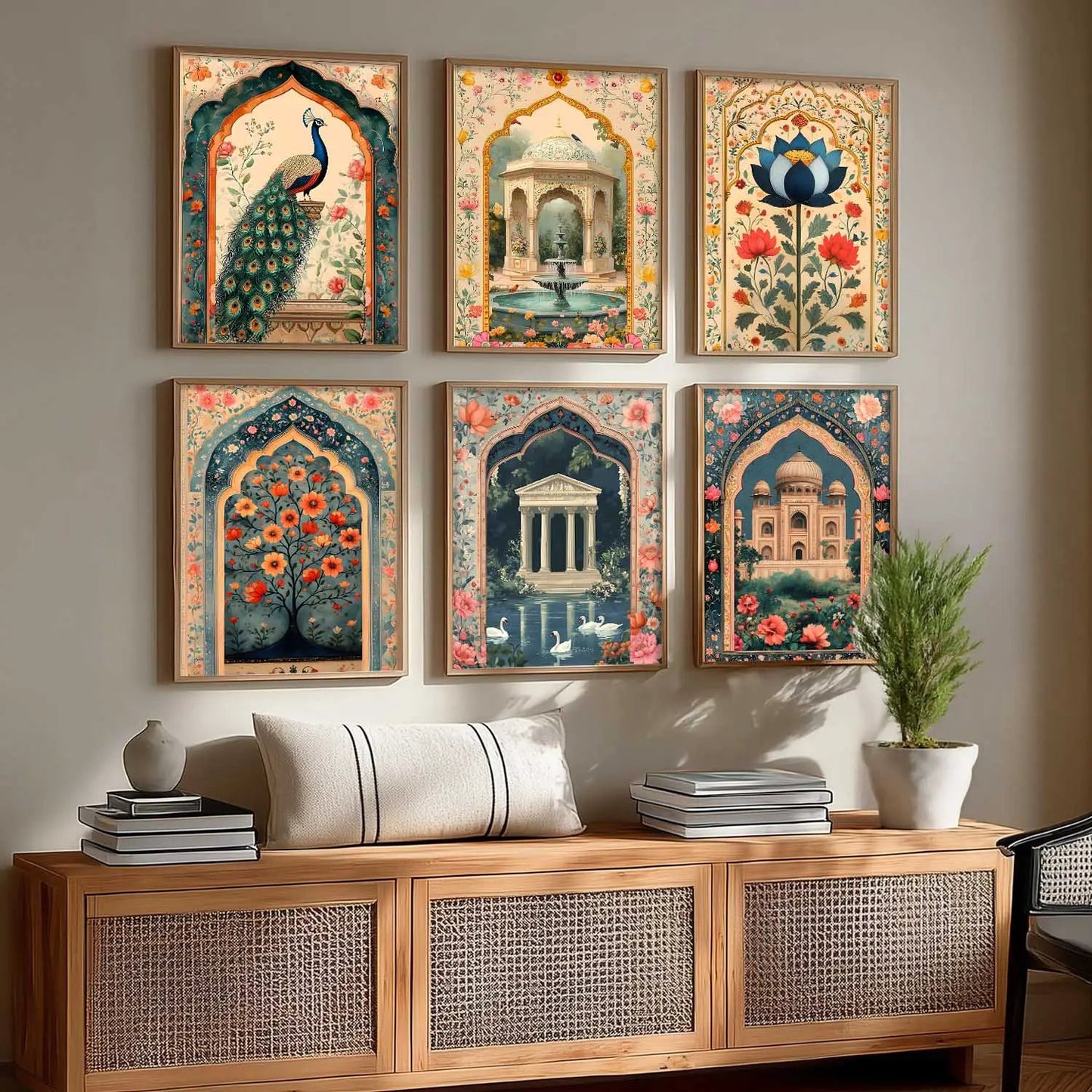 Madhubani   Wall  Art Paintings with Frame for Wall Decor