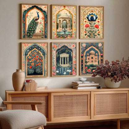 Madhubani   Wall  Art Paintings with Frame for Wall Decor
