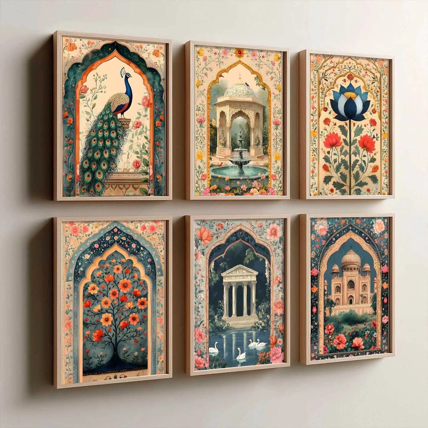 Madhubani   Wall  Art Paintings with Frame for Wall Decor