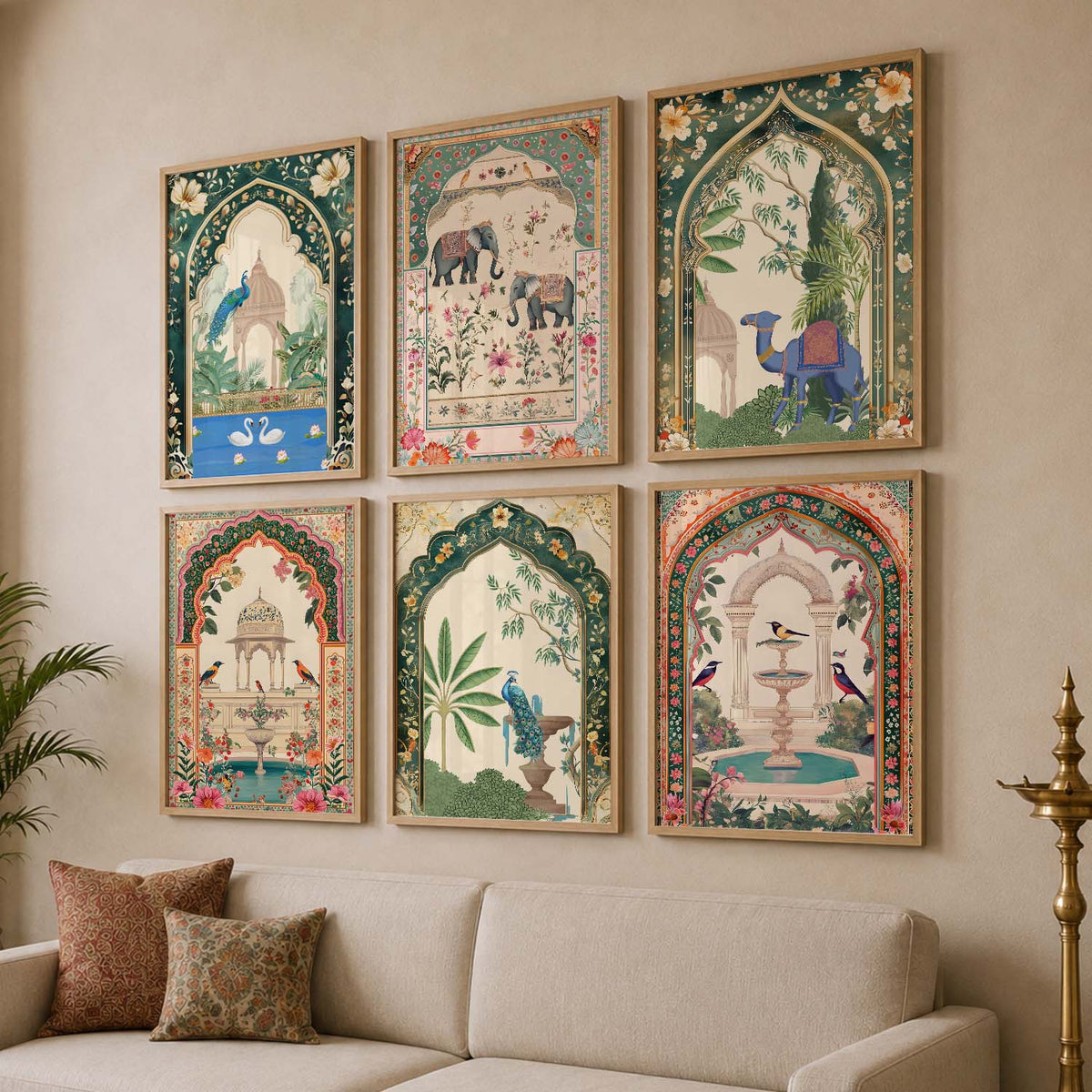Traditional  Wall  Art Paintings with Frame for Wall Decor