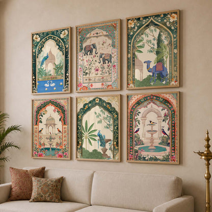 Traditional  Wall  Art Paintings with Frame for Wall Decor