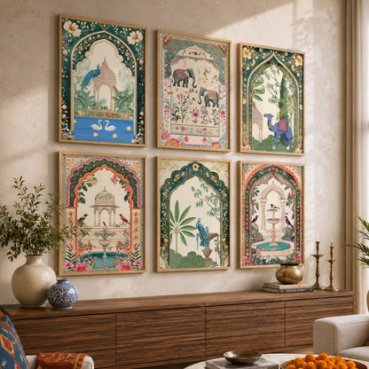 Traditional  Wall  Art Paintings with Frame for Wall Decor