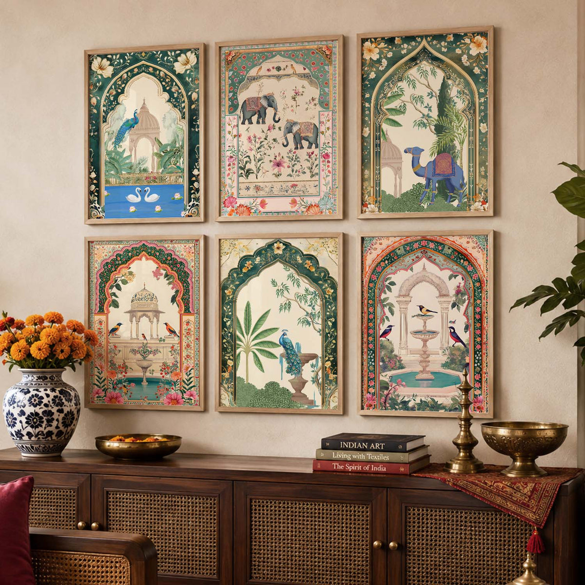 Traditional  Wall  Art Paintings with Frame for Wall Decor