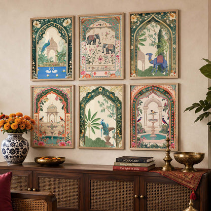 Traditional  Wall  Art Paintings with Frame for Wall Decor