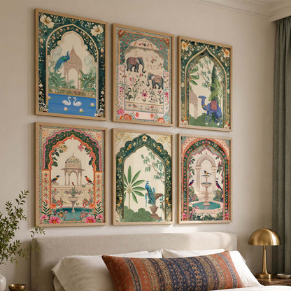 Traditional  Wall  Art Paintings with Frame for Wall Decor