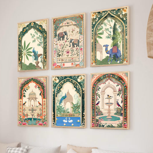 Traditional  Wall  Art Paintings with Frame for Wall Decor