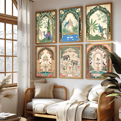 Traditional  Wall  Art Paintings with Frame for Wall Decor