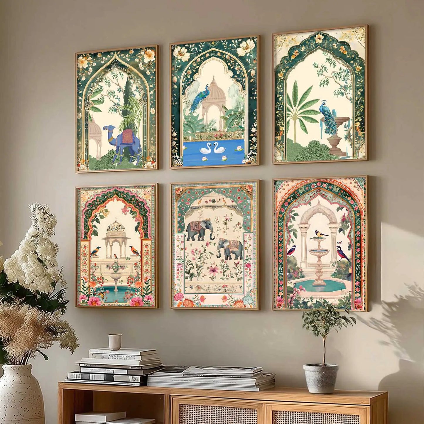 Traditional  Wall  Art Paintings with Frame for Wall Decor