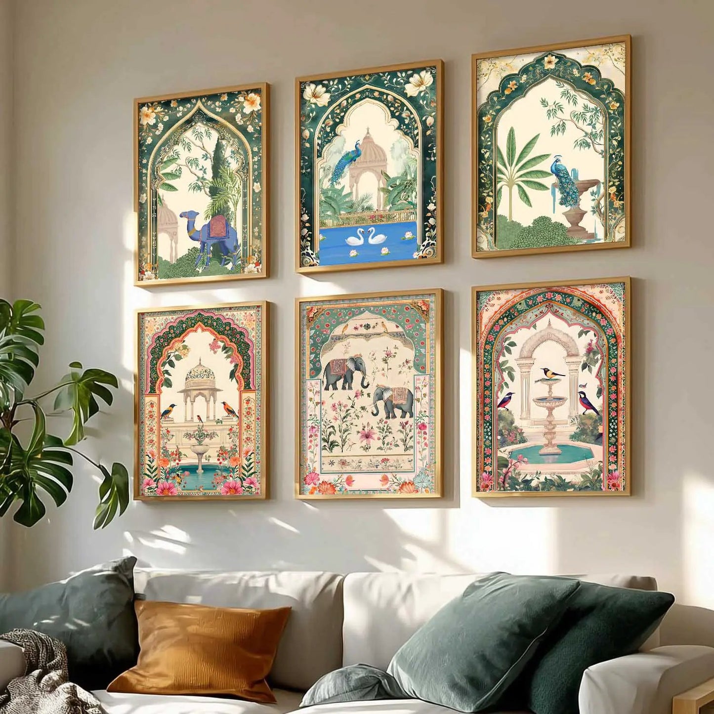 Traditional  Wall  Art Paintings with Frame for Wall Decor