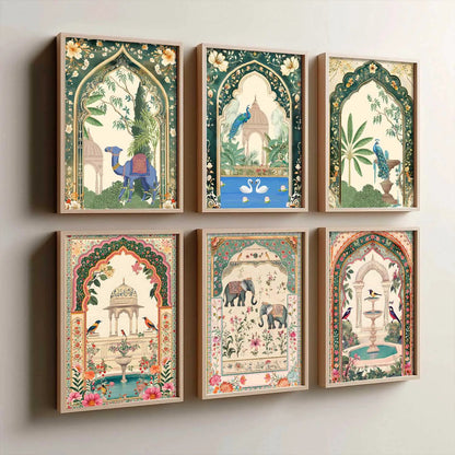 Traditional  Wall  Art Paintings with Frame for Wall Decor