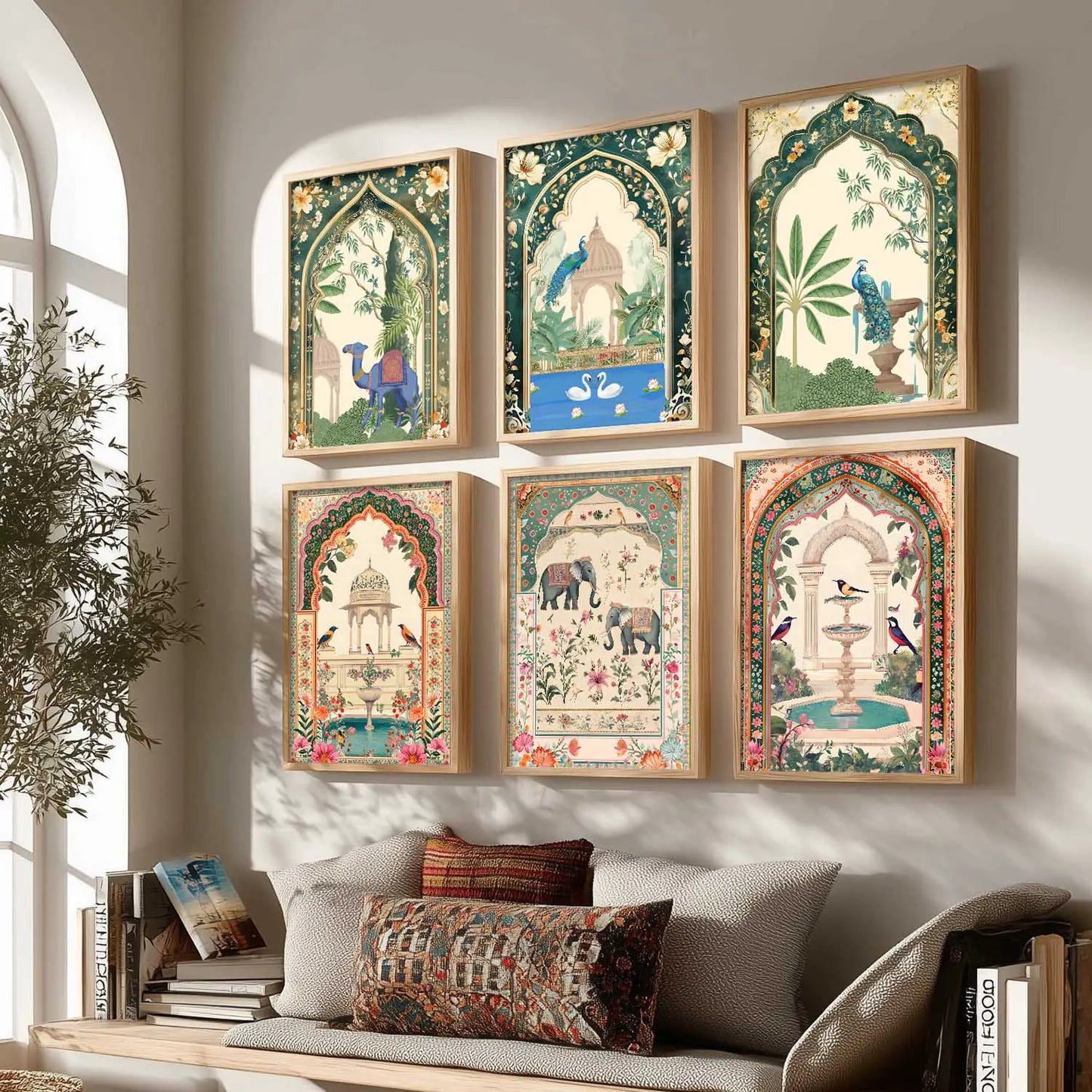Traditional  Wall  Art Paintings with Frame for Wall Decor