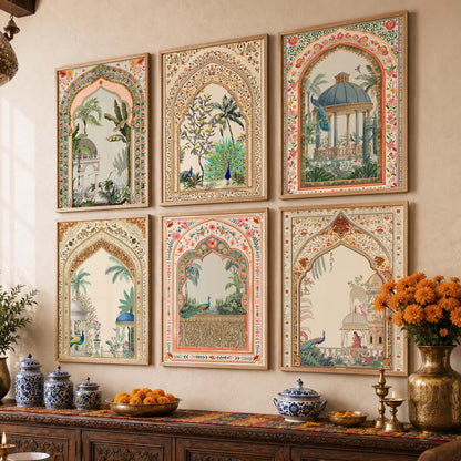 Traditional Wall Art Paintings with Frame for Wall Decor