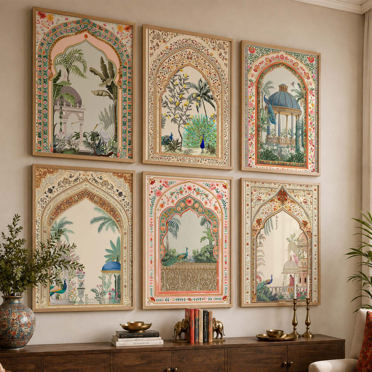 Traditional Wall Art Paintings with Frame for Wall Decor