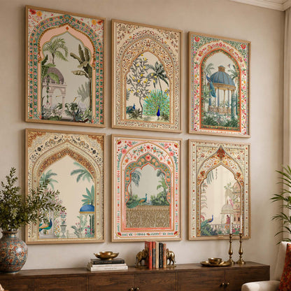 Traditional Wall Art Paintings with Frame for Wall Decor