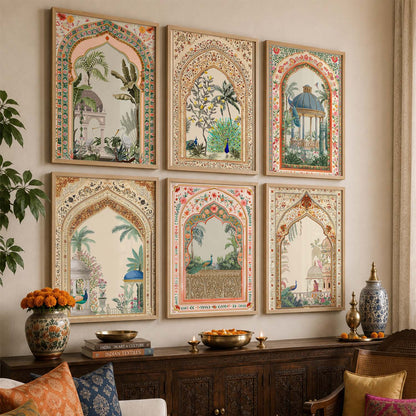 Traditional Wall Art Paintings with Frame for Wall Decor