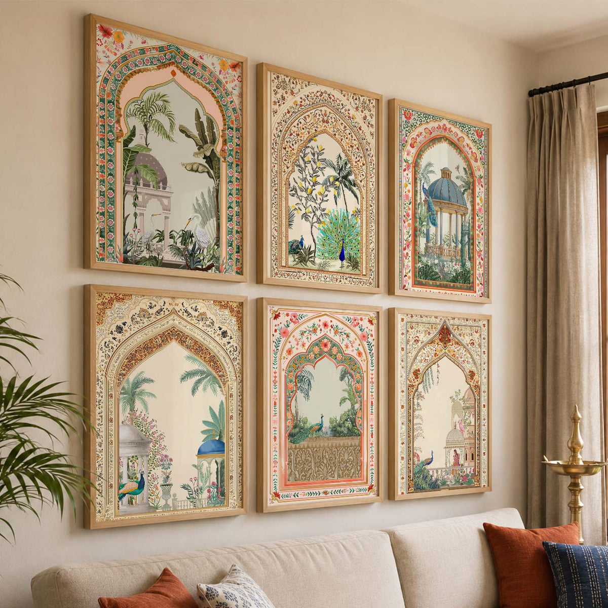 Traditional Wall Art Paintings with Frame for Wall Decor